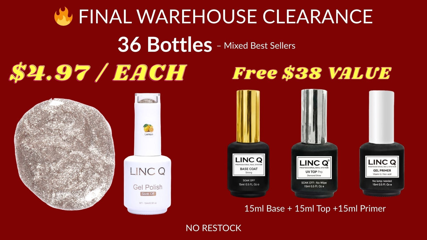 Final Mixed Gel Bundle – 36 Bottles