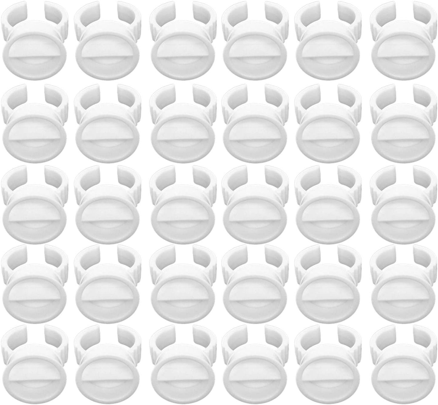 100pcs Disposable Glue Holder Plastic Tattoo Ink Rings Cups Pigment Ring