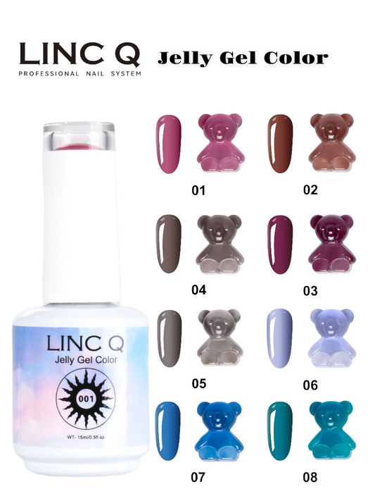 8 Colors Jelly Gel