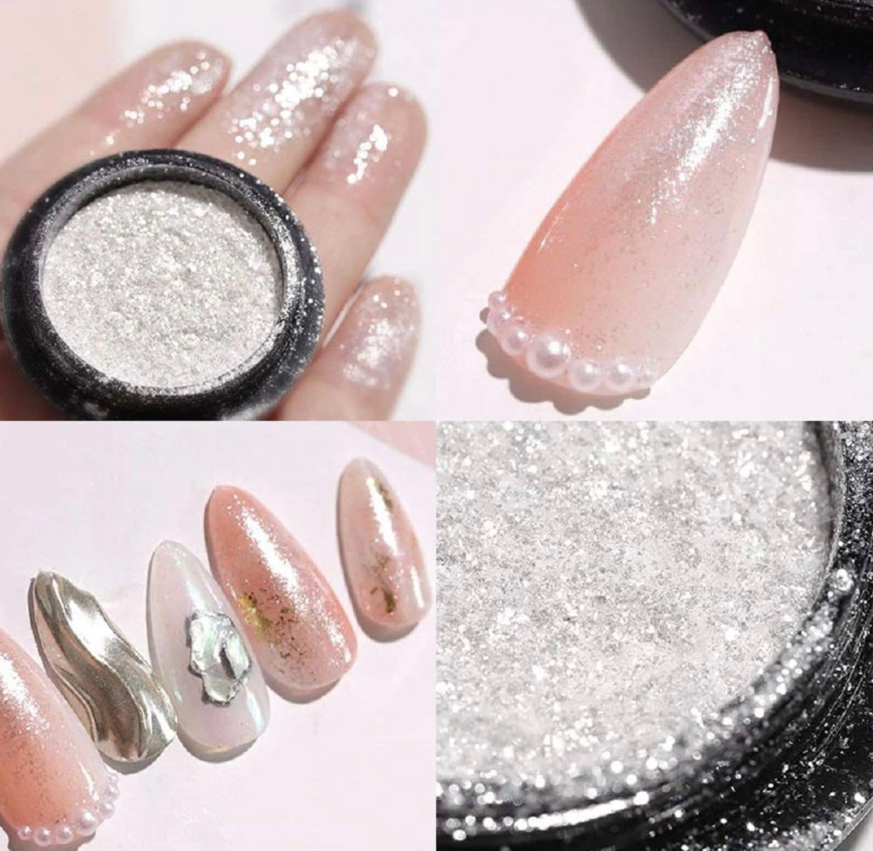 Nail Gloss Powder Brightest Glitter Nail Dust Ultrathin Nail Art Pigments