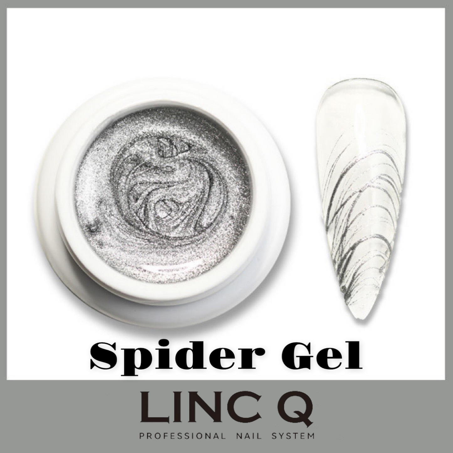 LINC Q Spider Gel Nail Art