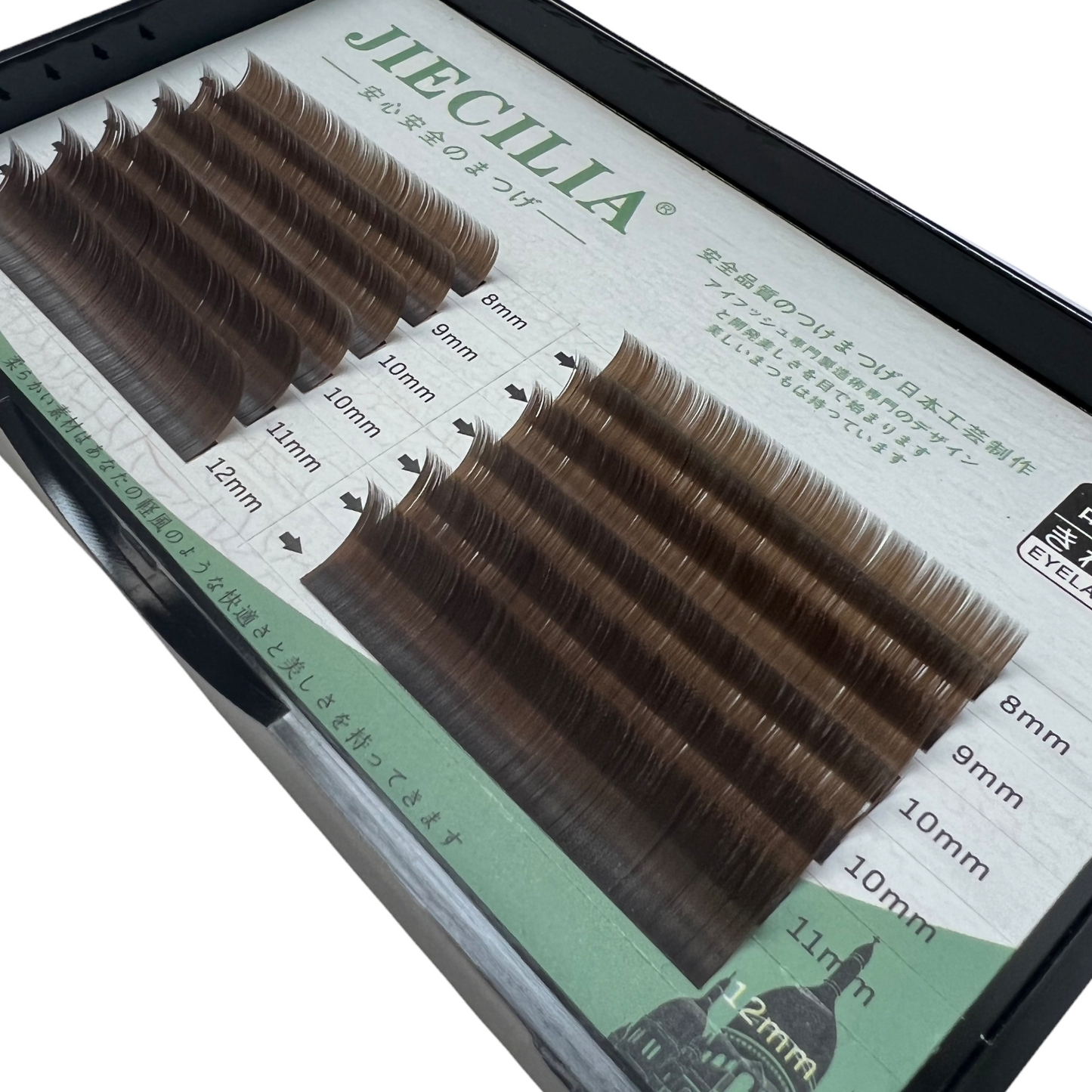 Flat Single Eyelash Extensions  (Thickness 0.15mm C Curl 8-12mm Mixed)