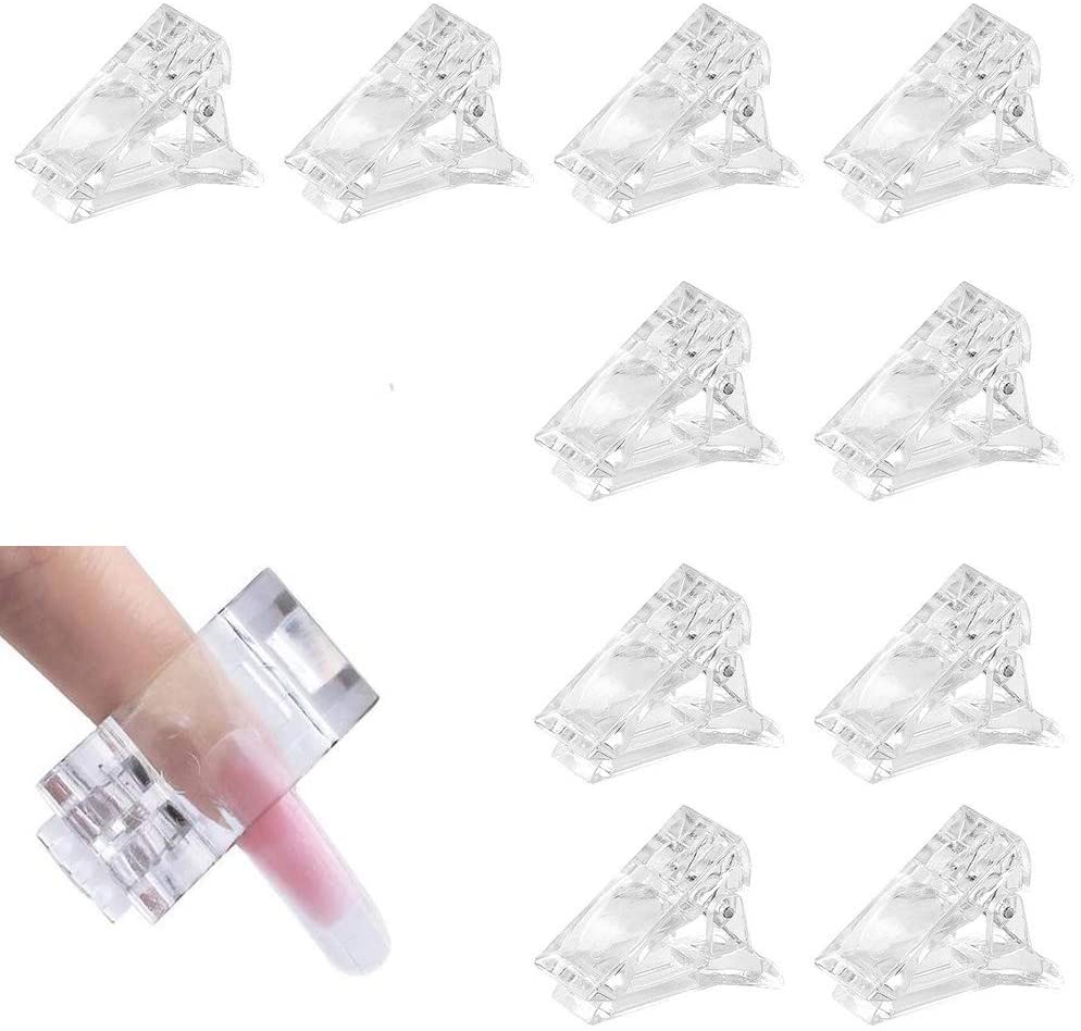 【Free】Pro Nail Tips Clip Finger Poly Quick Building Gel Extension Nail Art Manicure Tool