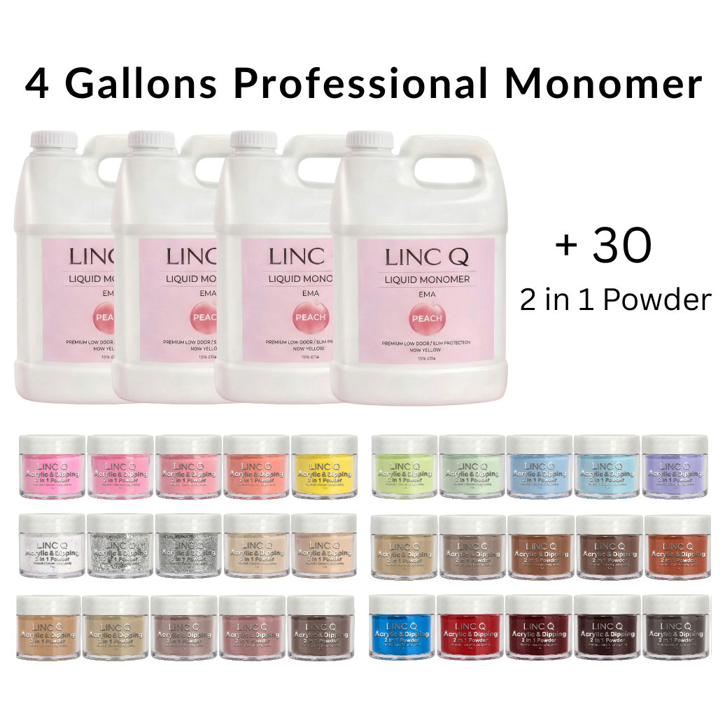 4 Gallons Monomer + 30 Colors Powder