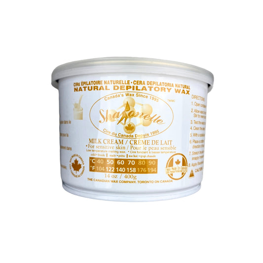 【One Case】Milk Cream-Sharonelle Natural Depilatory Canned Wax 400g