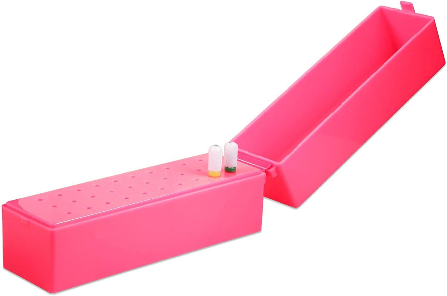 Nail Drill Bits Holder, 30 Holes Dustproof Efile Bit Organizer Case Container