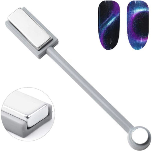 Double-end Nail Art Magnet Cat Eye Gel Polish Magnetic Stick 3D Line Strip Magnetic Board Nail Tool