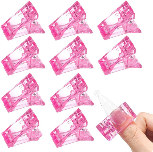 【Free】Pro Nail Tips Clip Finger Poly Quick Building Gel Extension Nail Art Manicure Tool