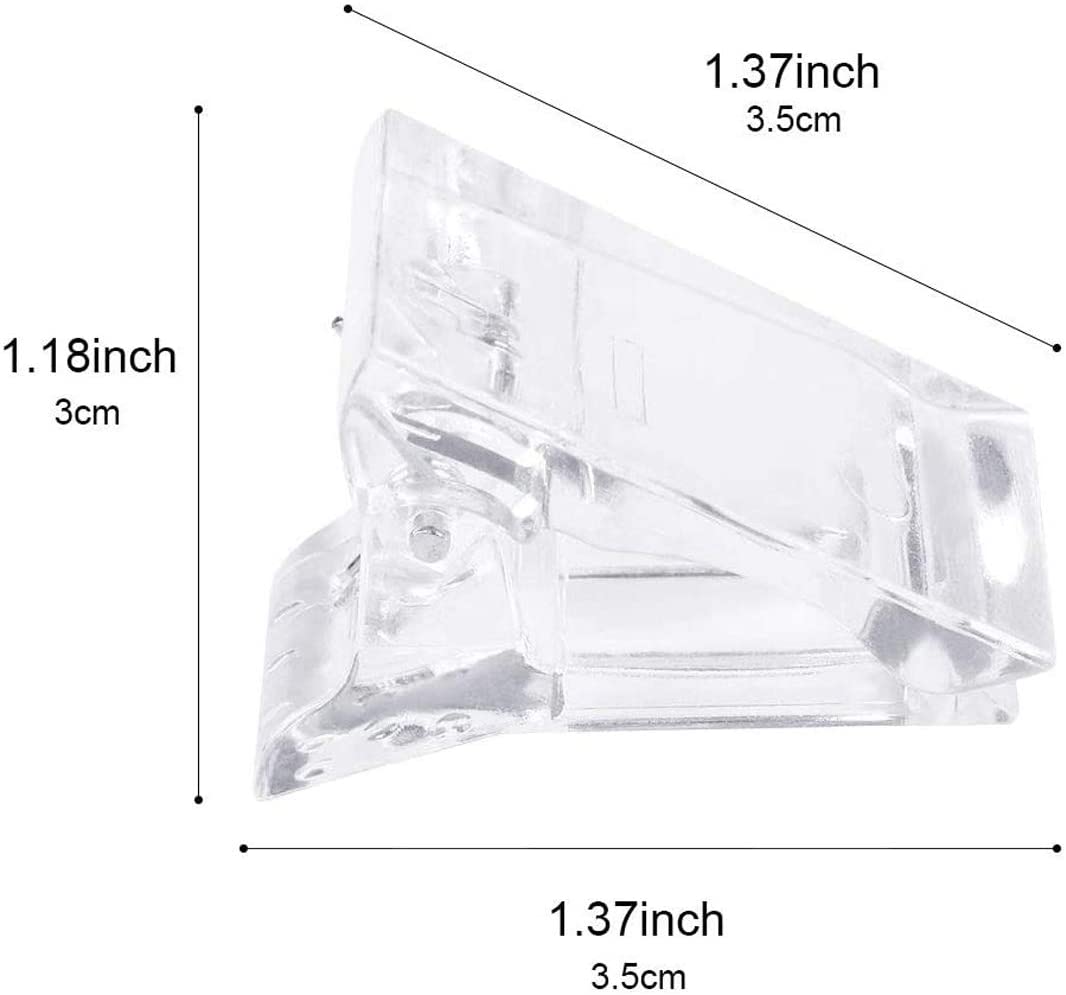 【Free】Pro Nail Tips Clip Finger Poly Quick Building Gel Extension Nail Art Manicure Tool